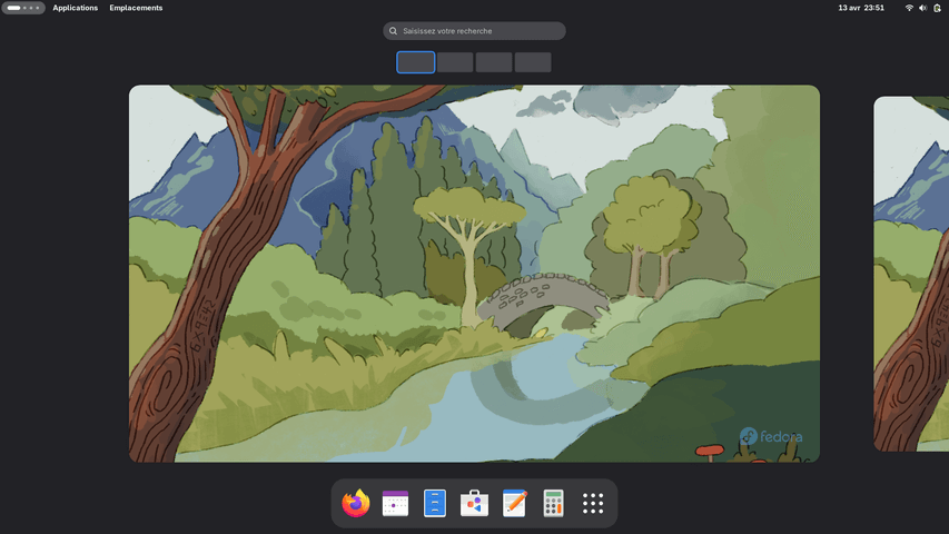 Fedora Linux 43 GNOME Classique - Bureau