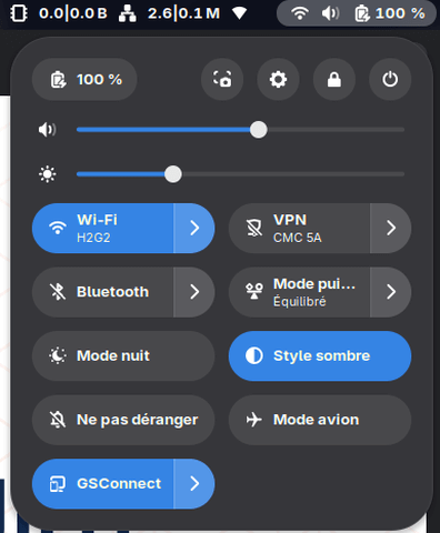 Fedora Linux 43 GNOME - Ne pas déranger