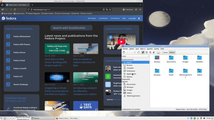 Fedora Linux 43 LxQt - Applications