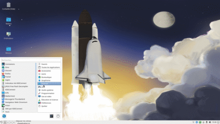 Fedora Linux 43 LxQt - Menu