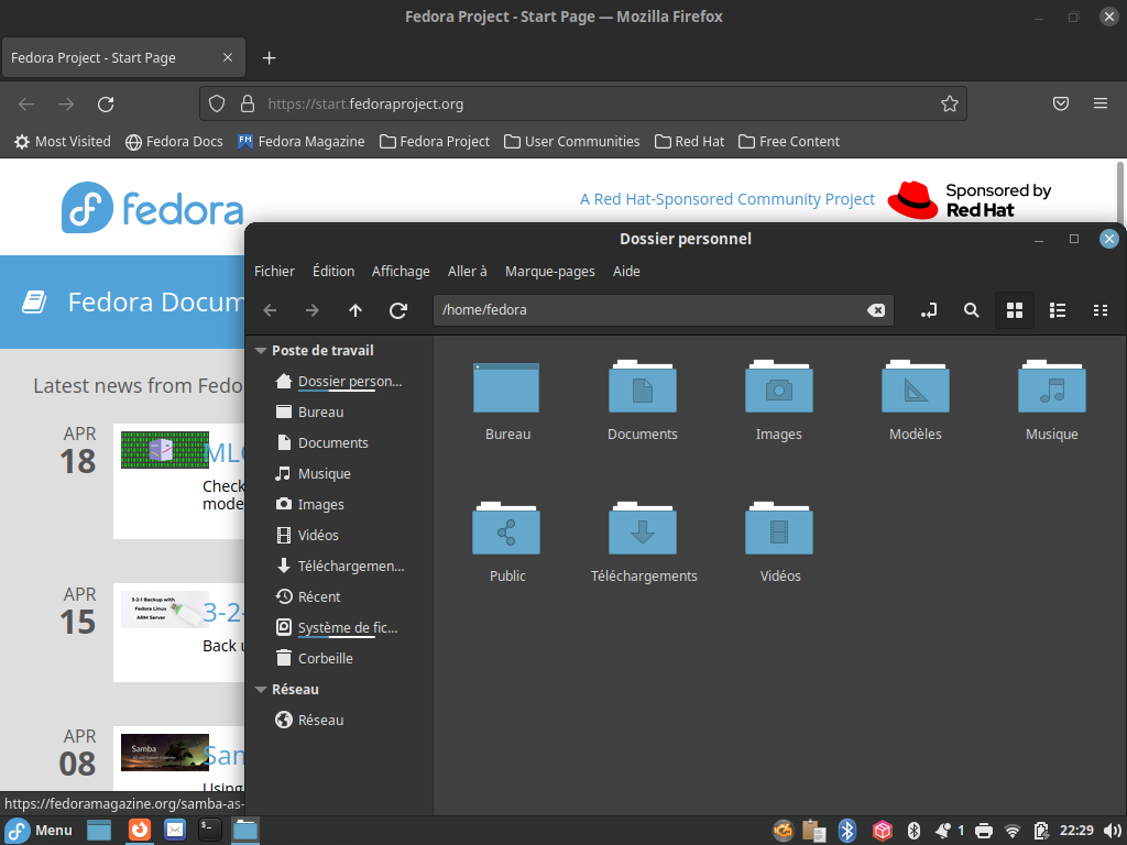 Fedora 36 - Cinnamon - Applications