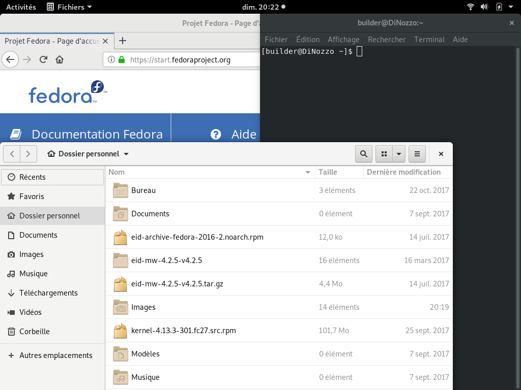 Fedora 29 - GNOME - Applications