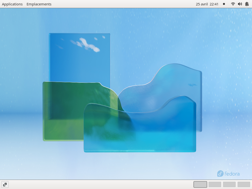 Fedora 36 - GNOME classique - Bureau
