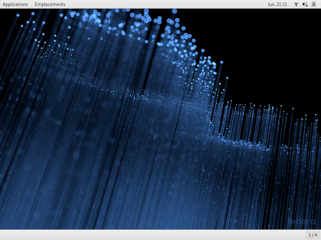 Fedora 28 - GNOME Classic - Bureau