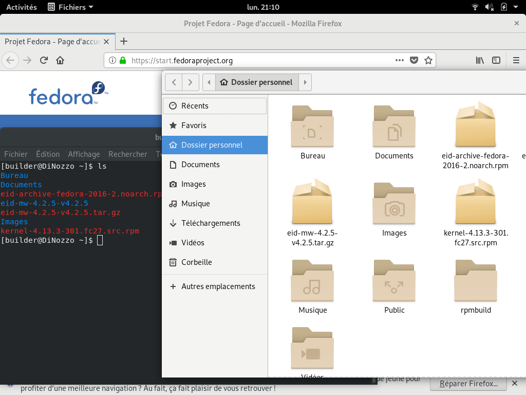 Fedora 28 - GNOME - Applications