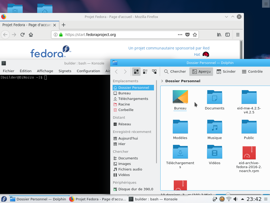 Fedora 29 - KDE - Applications