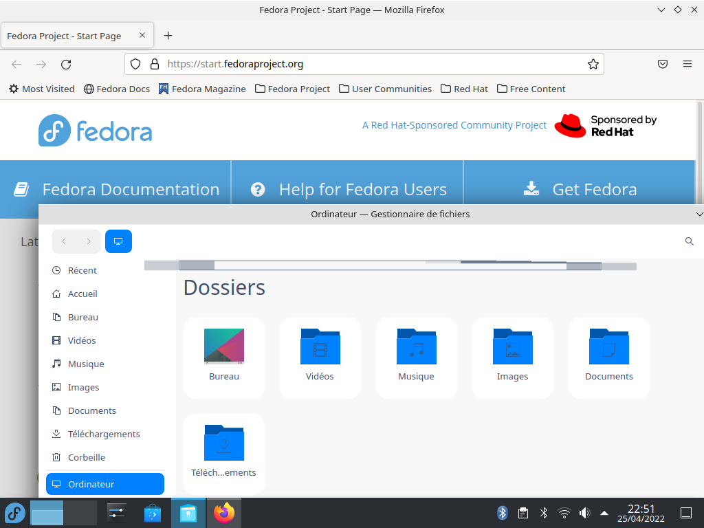 Fedora 36 - KDE Plasma - Applications