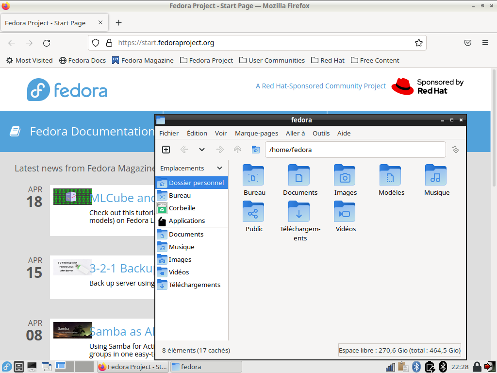 Fedora 36 - LXDE - Applications