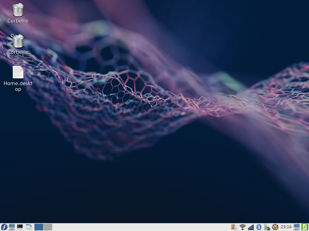 Fedora 29 - LXDE - Bureau