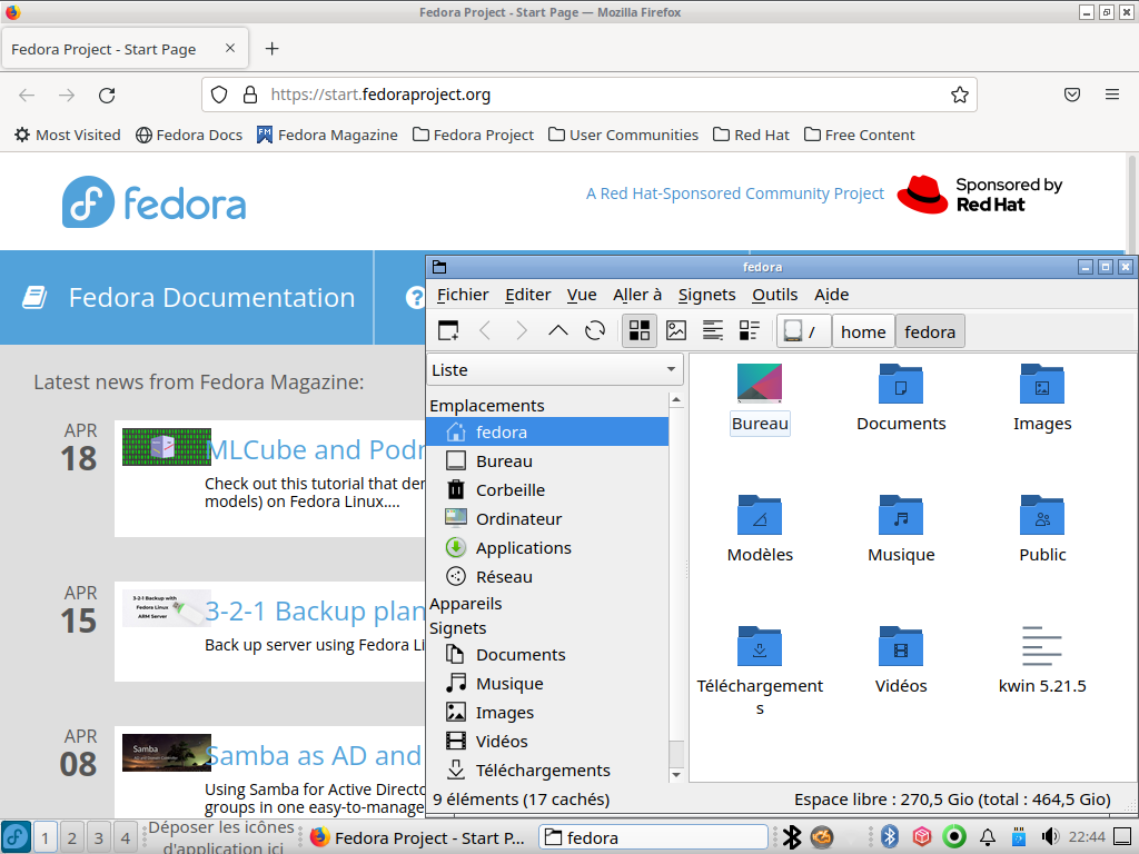 Fedora 36 - LxQt - Applications