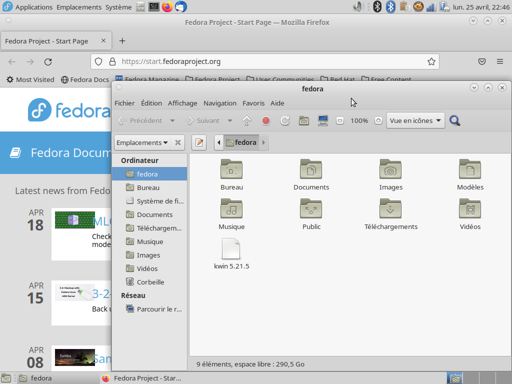 Fedora 36 - MATE - Applications