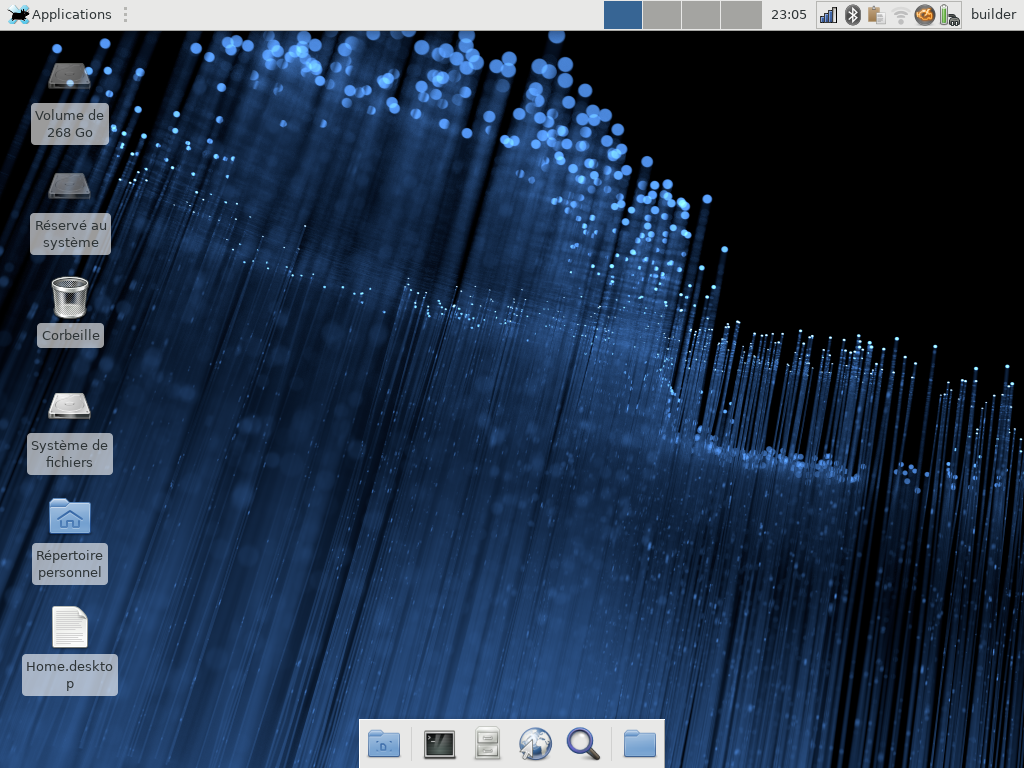 Fedora 28 - XFCE - Bureau
