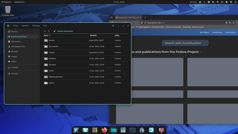 Fedora Linux 44 COSMIC - Applications