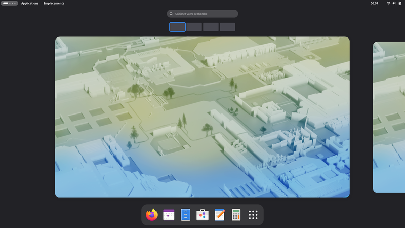 Fedora Linux 44 GNOME classique - Bureau