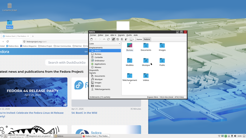 Fedora Linux 44 LxQt - Applications